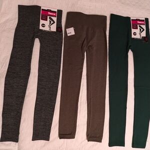 JW COZYfleece LOT OF 3 Lined Leggings Size Small